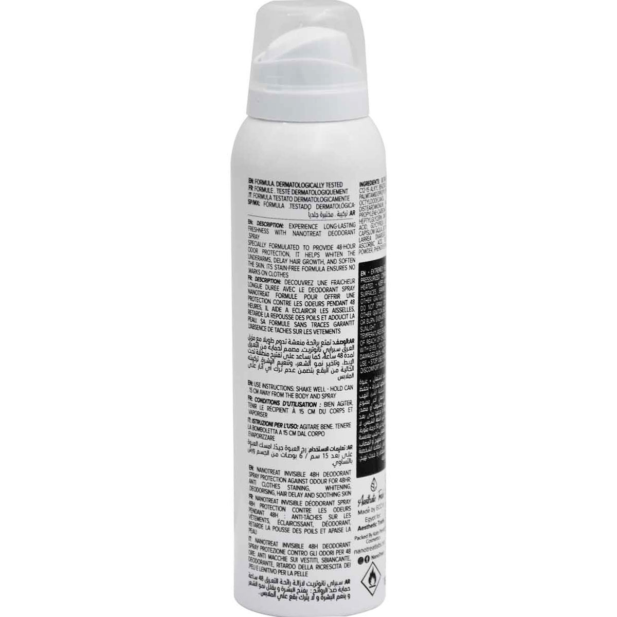 Nanotreat Candy Cotton Deodorant Spray for Women 150ml image number 1