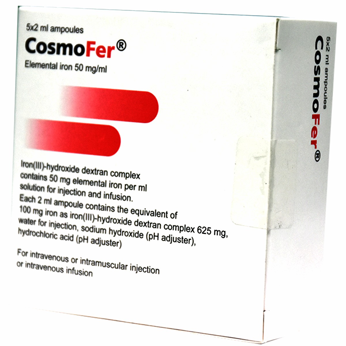 Cosmofer 100mg/2ml 5 Ampoules image number 0