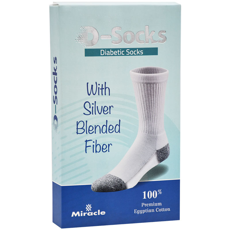 D-Socks Silver Diabetic Socks Grey (36-38) image number 0