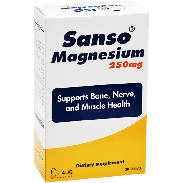 Sanso Magnesium 250mg 28 Tablets image number 0