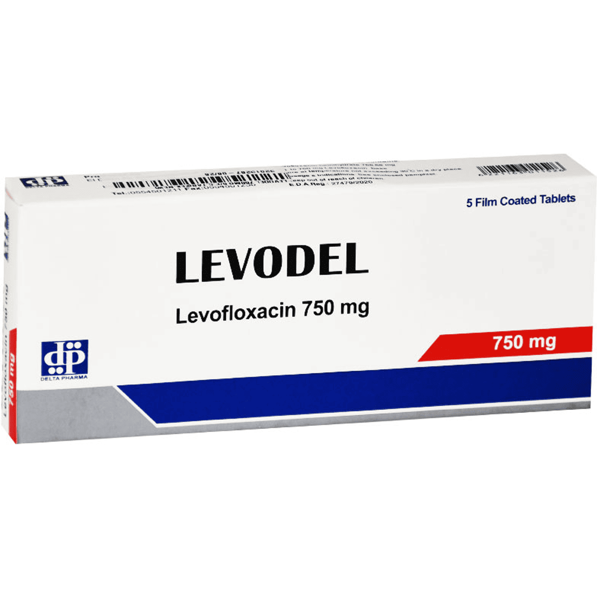 Levodel 750mg 5 Tablet image number 0