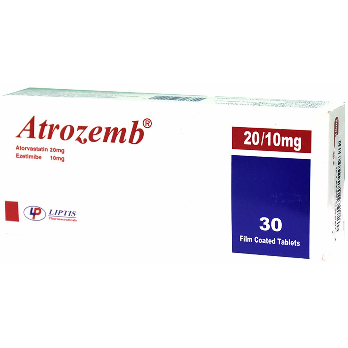 Atrozemb 20/10mg 30 Film Coated Tablets image number 0