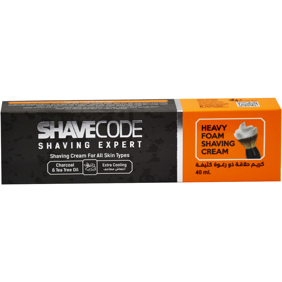 Shavecode Extra Cooling Shaving Cream for All Skin Types 40ml image number 0