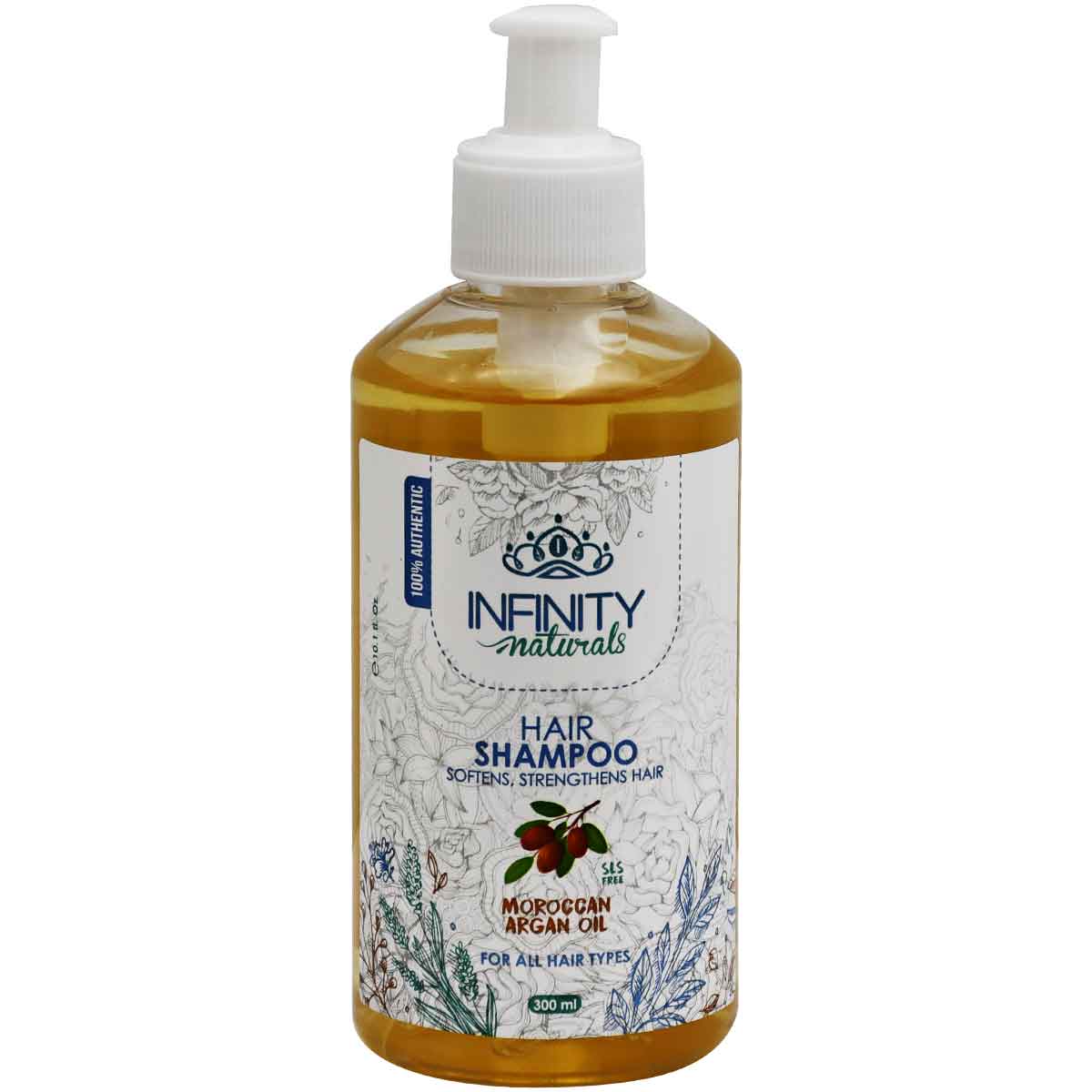 Infinity Natural Softening and Strengthening Hair Shampoo 300 ml image number 0