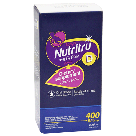 Nutritru-D Baby 400 IU Oral Drops 10ml image number 0