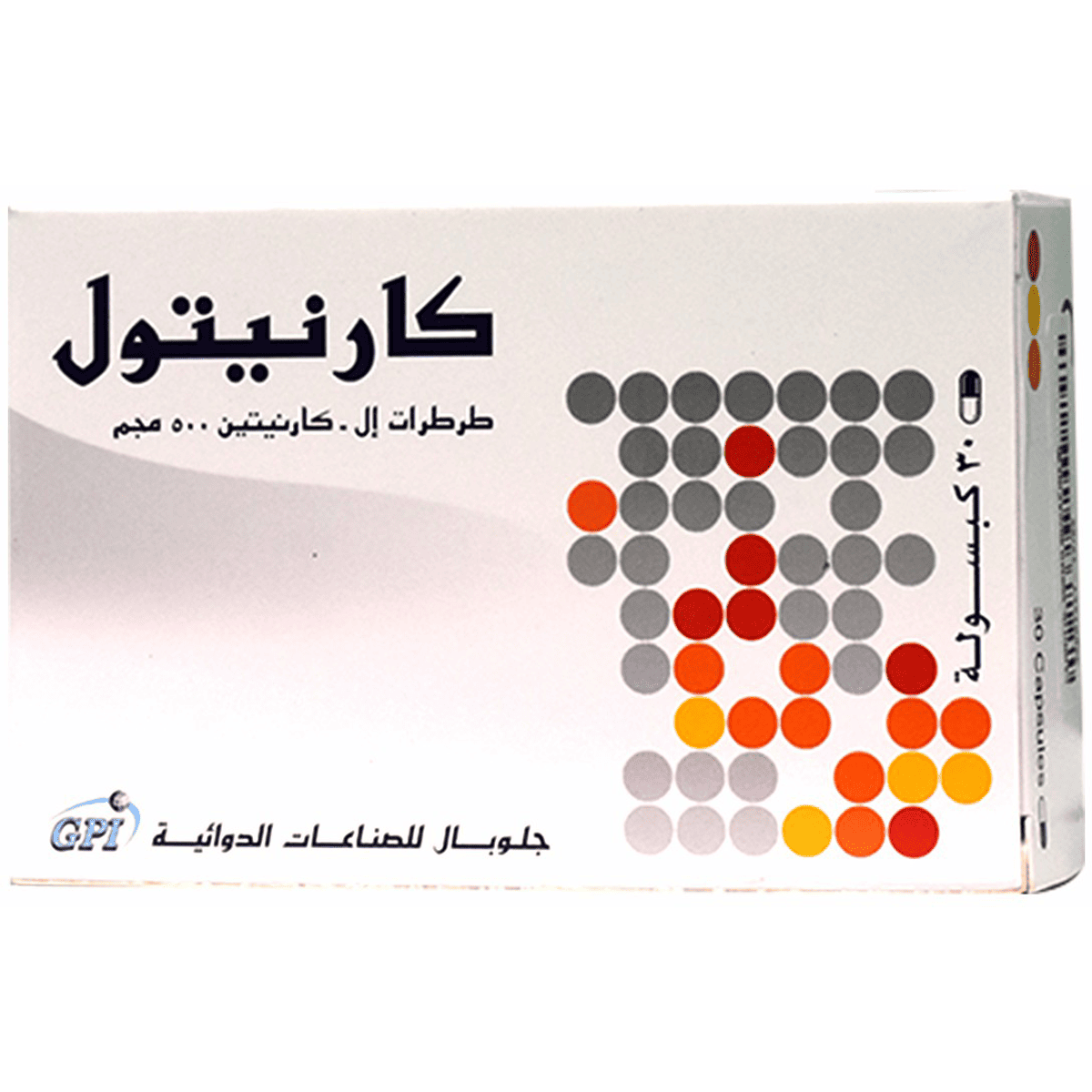 Carnitol 500mg 30 Capsules image number 0