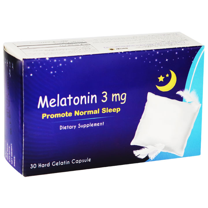 Melatonin 3mg 30 Hard Gelatin Capsules image number 0