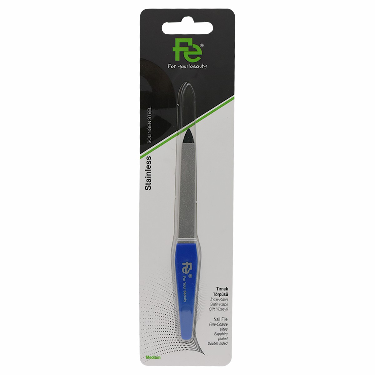 Fe Stainless Nail File Medium Ref/017 image number 0