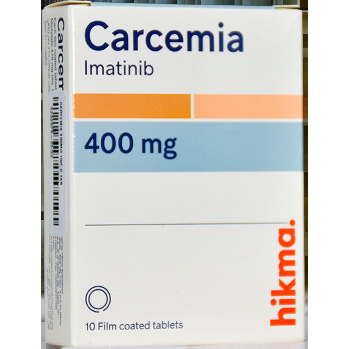 Carcemia 400mg 10 Film Coated Tablets image number 0