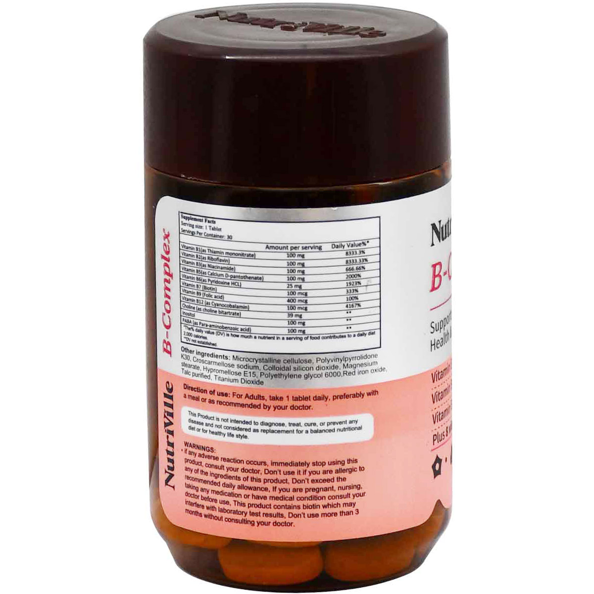 Nutriville B-Complex 30 Film Coated Tablets image number 1