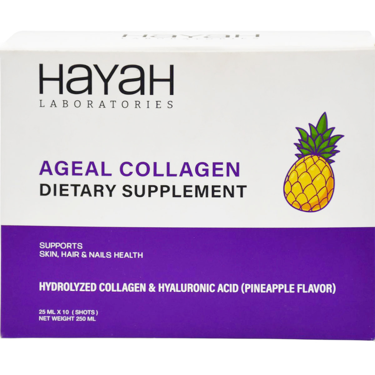 Ageal Collagen Pineapple Flavor (25 ml/Ampoule) 10 Oral Ampoules image number 0