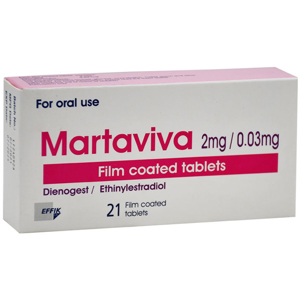 martaviva 2mg/0.03mg 21 Film Coated Tablet image number 0