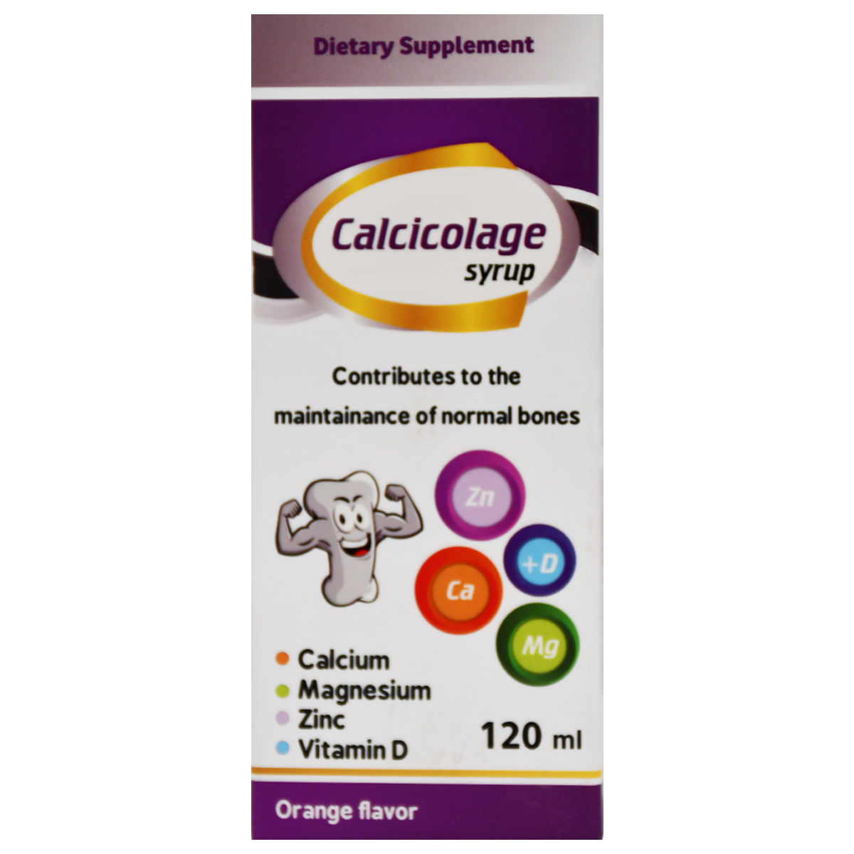 Calcicolage Orange Flavor Syrup 120 ml image number 0