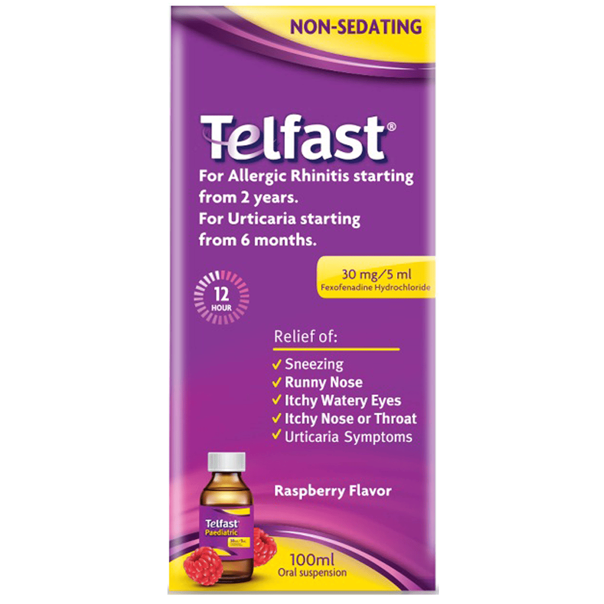 Telfast Pediatric 6Mg/ml 100ml Suspension image number 0