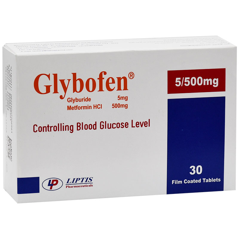 Glybofen 5/500mg 30 Film Coated Tablet image number 0