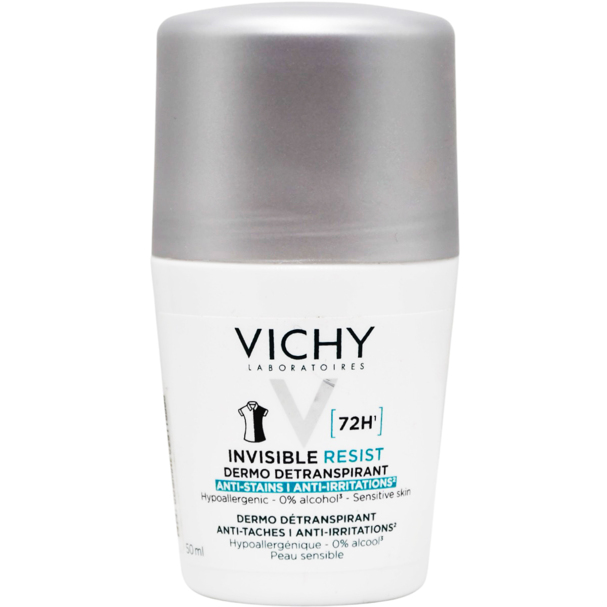 Vichy Invisible Resist 72 Hour Roll On Deodorant 50ml image number 0