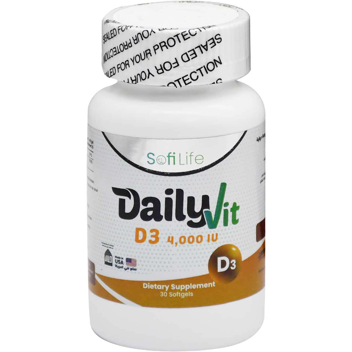 Sofi Life Daily Vit D3 (4000 Iu) 30 Softgels image number 0