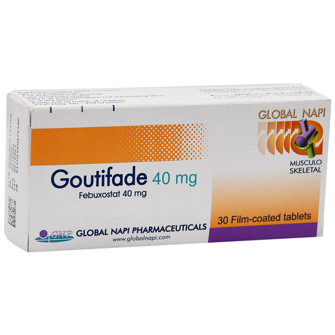 Goutifade 40mg 30 Film Coated Tablet image number 0