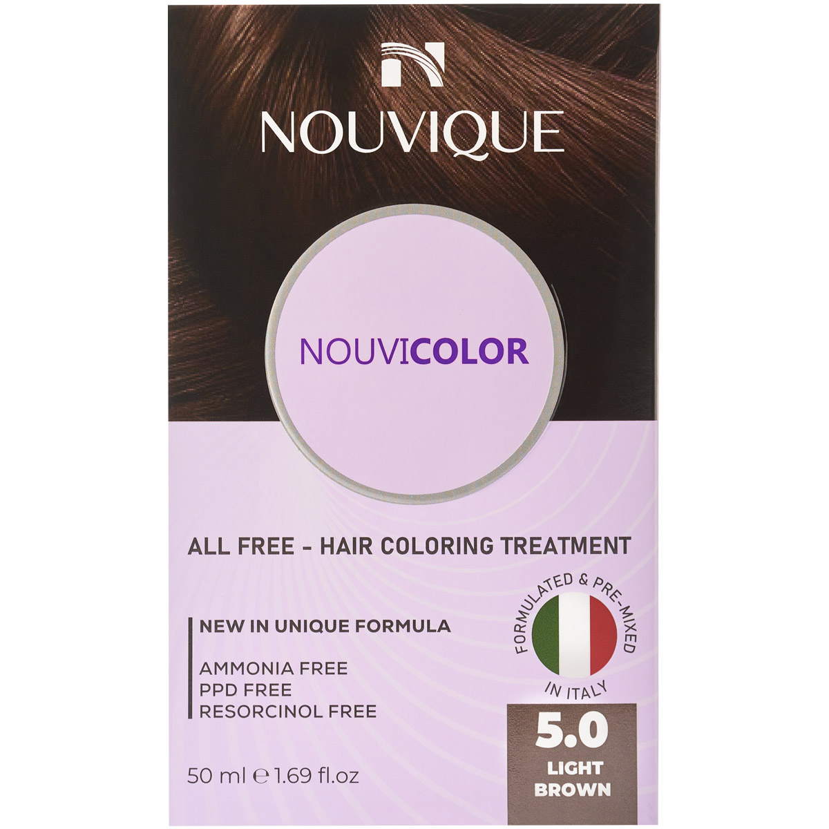Nouvique Nouvicolor Hair Light Brown 50 ml/5.0 image number 0