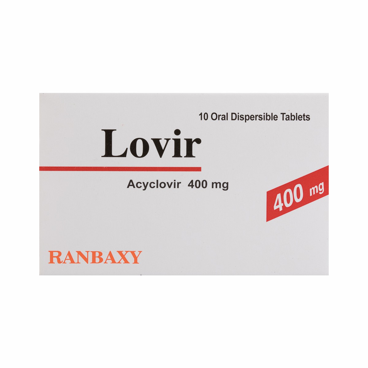 Lovir 400mg 10 Tablets image number 0