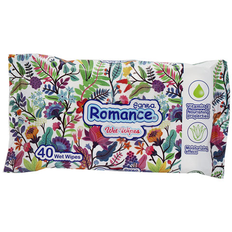 Sanita Romance Wet Wipes 40 Pieces image number 0