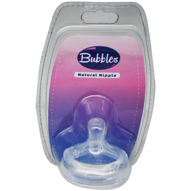 Bubbles Natural Nipple Silicone (4)Month image number 0