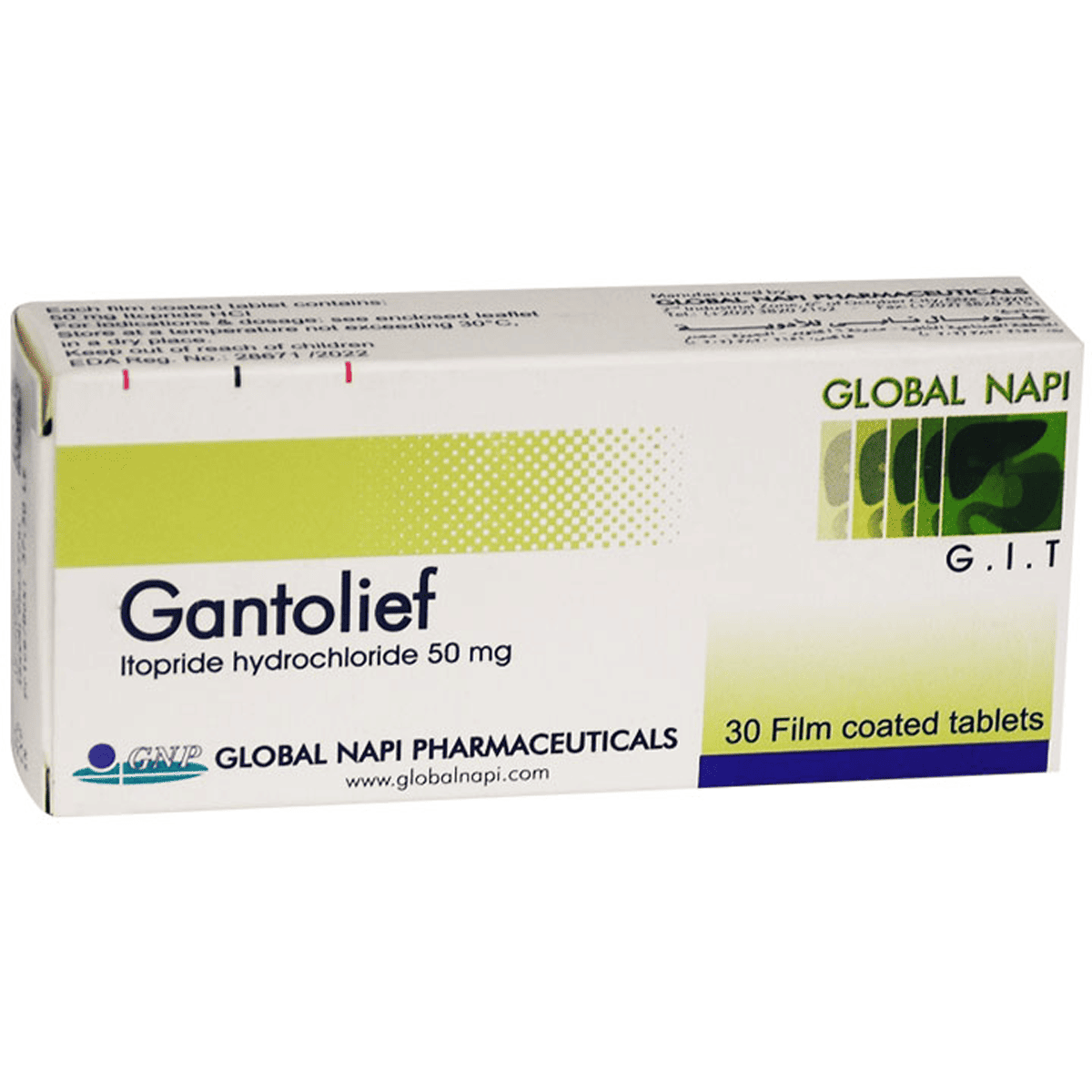 Gantolief 50mg 30 Film Coated Tablet image number 0