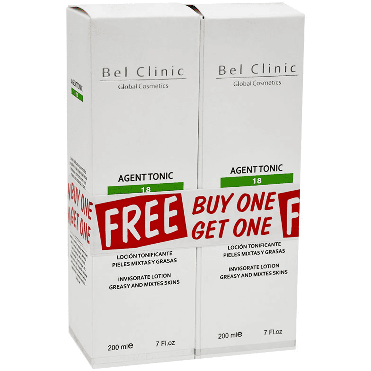 Belclinic Agent Tonic Lotion 2X200ml (Offer Pack) image number 0