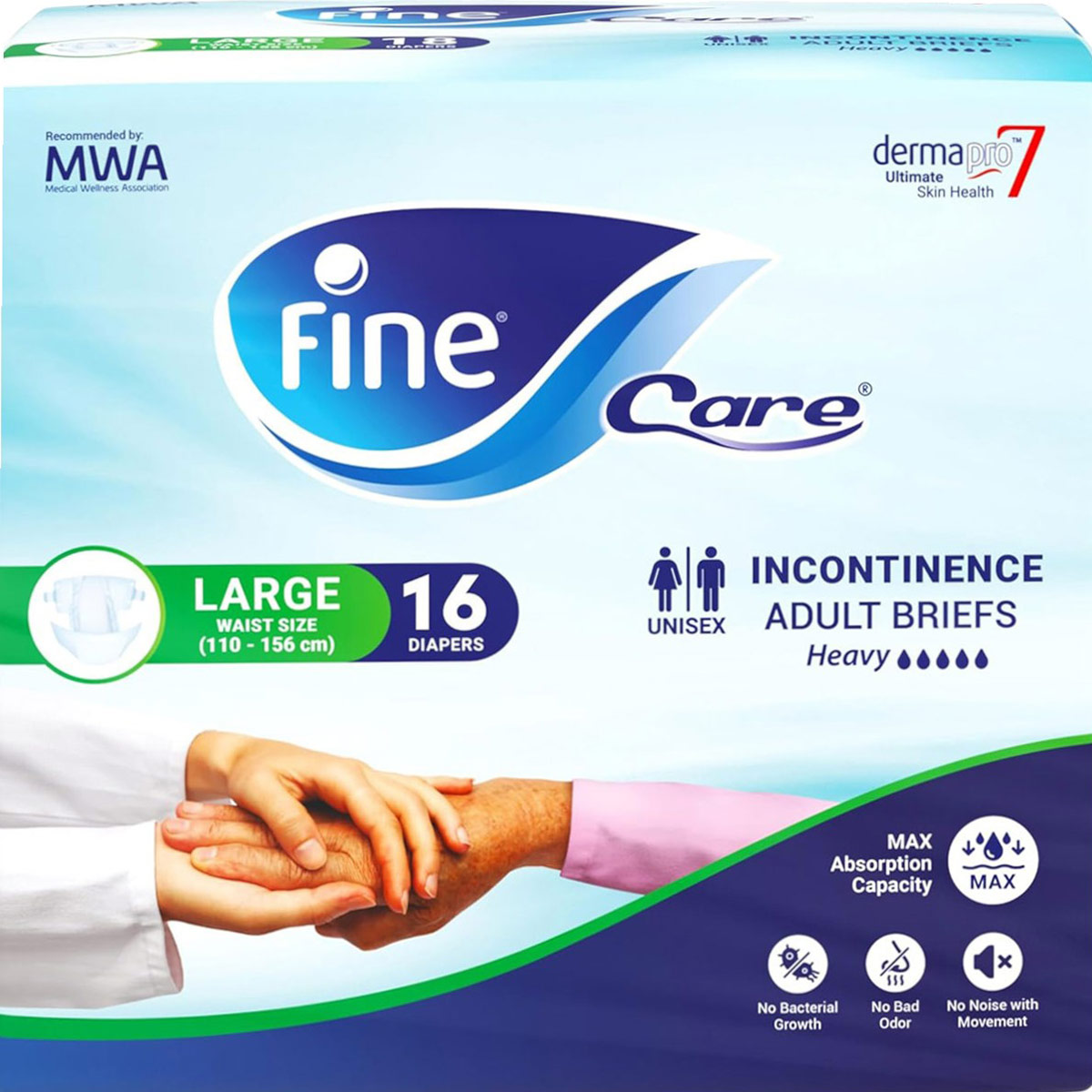 Fine Care Incontinence (L) (110-156cm) 16 Pieces image number 0