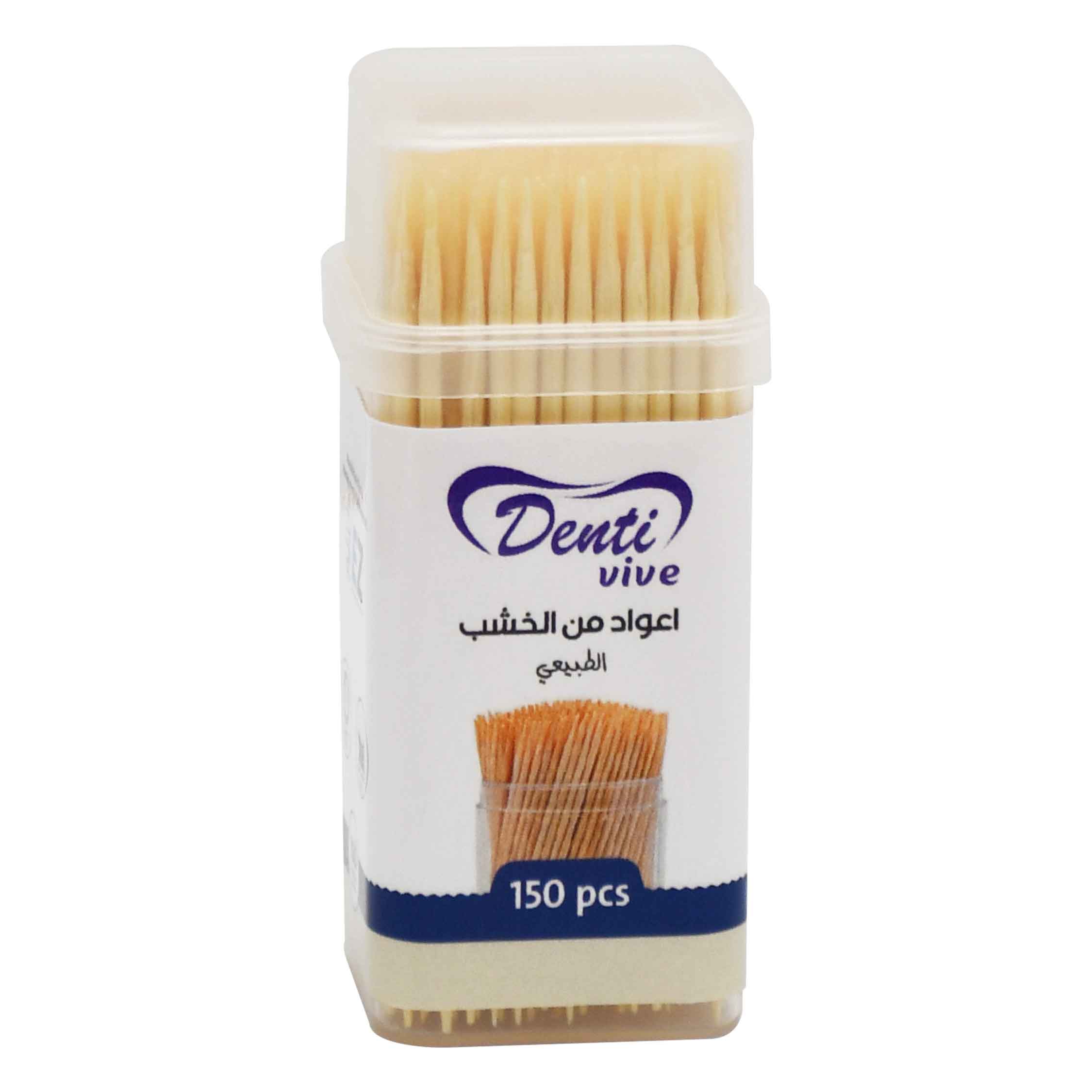 Denti Vive Wooden Tooth Sticks 150 Pieces image number 0