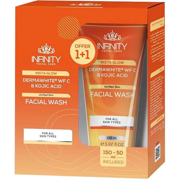 Infinity Insta Glow Facial Wash (150ml + 50ml) (Offer Pack) image number 0