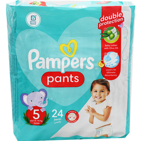 Pampers Pants (5)(12-18kg) Junior 24 Pieces image number 0