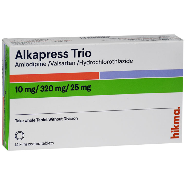 Alkapress Trio10mg/320mg/25mg14 Film Coated Tablet image number 0