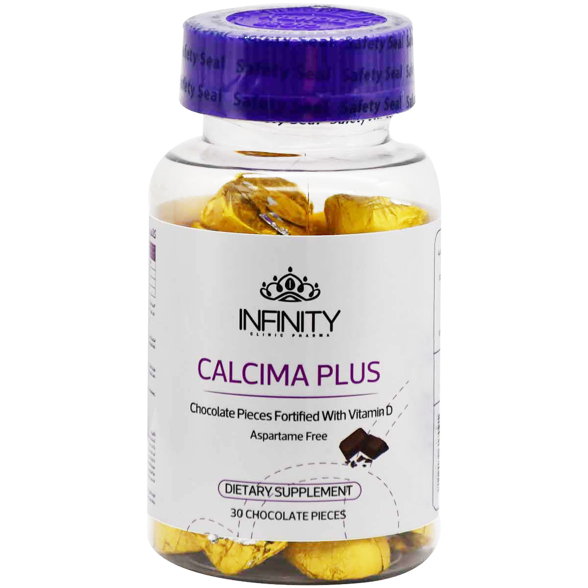 Infinity Calcima Plus 30 Chocolate Pieces image number 0