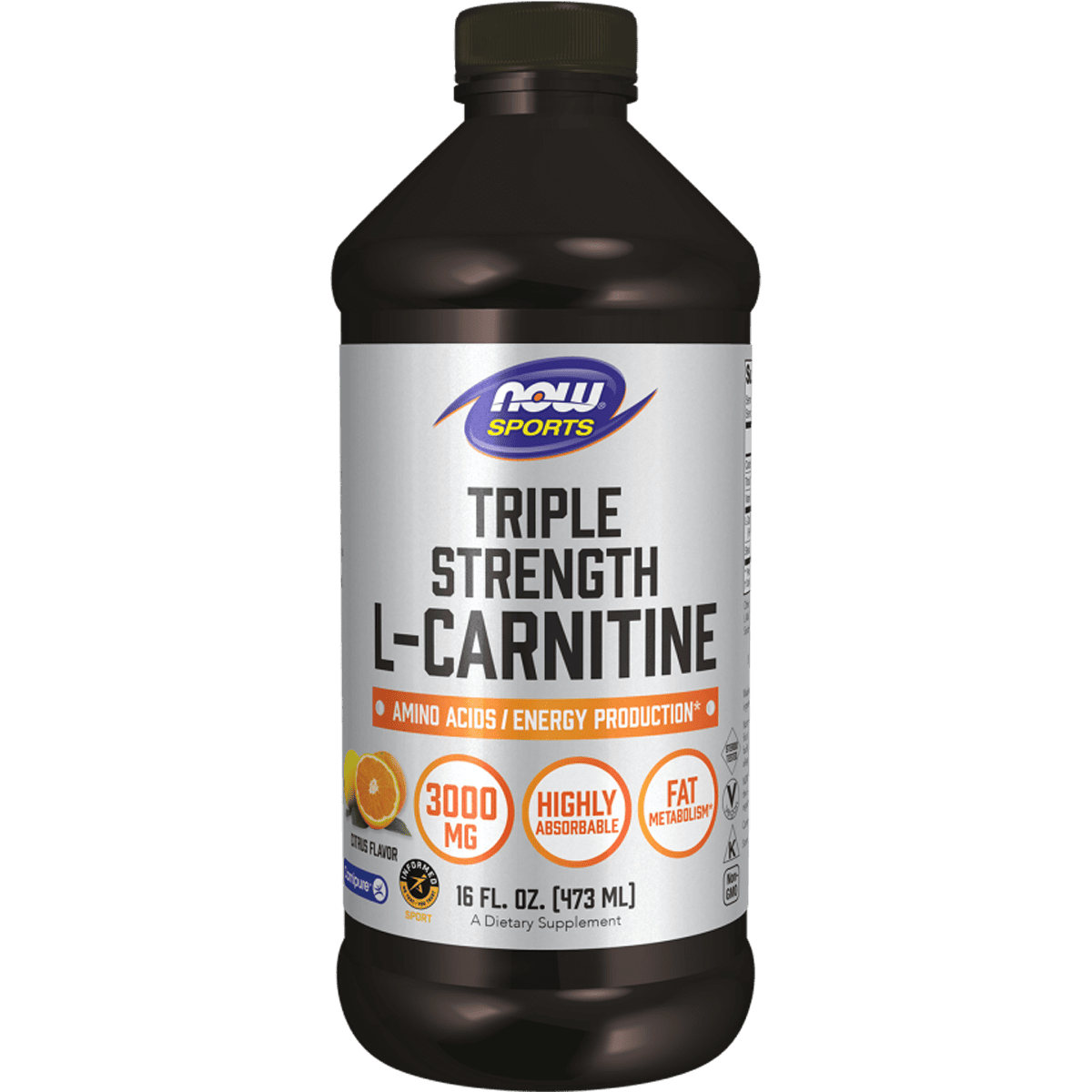 Now Triple Strength L Carnitine 3000mg 473ml Liquid image number 0