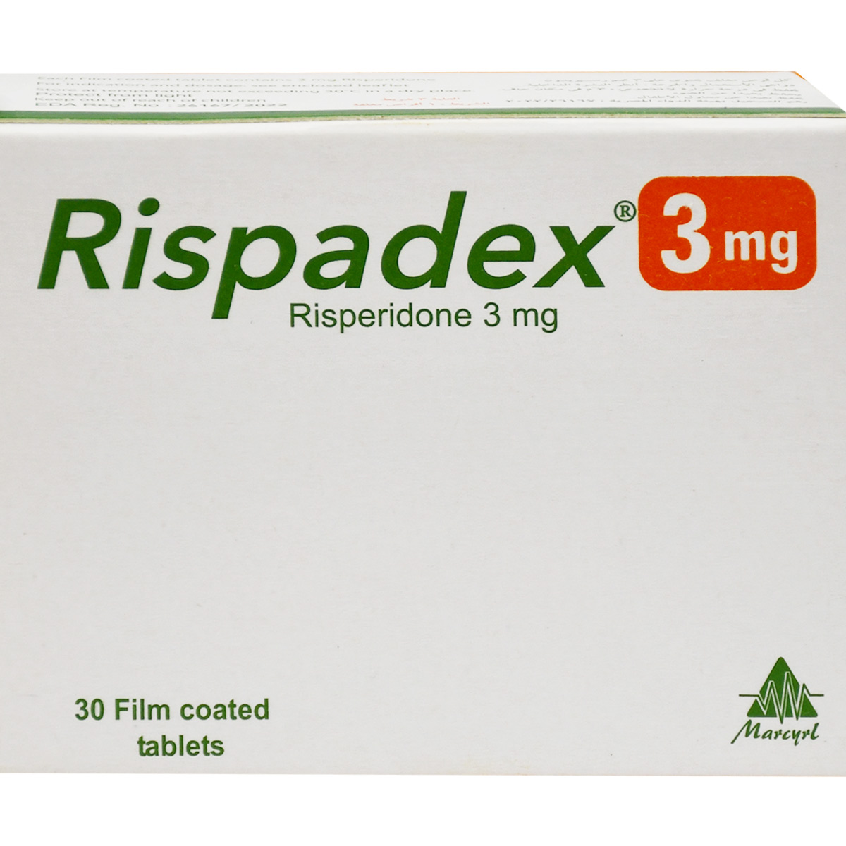 Rispadex 3 mg 30 Film Coated Tablets image number 0