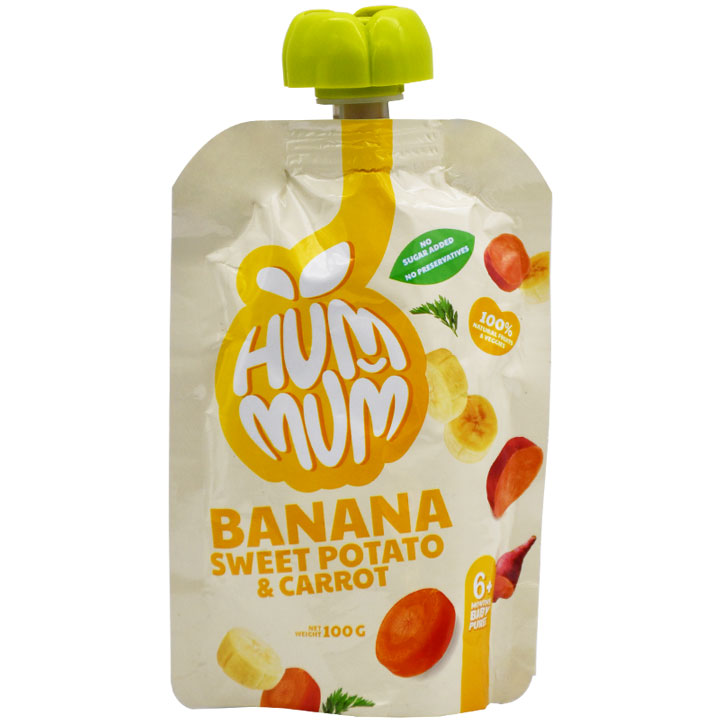 Hum Mum Banana and Potato and Carrot Puree (6+ Months) 100gm image number 0