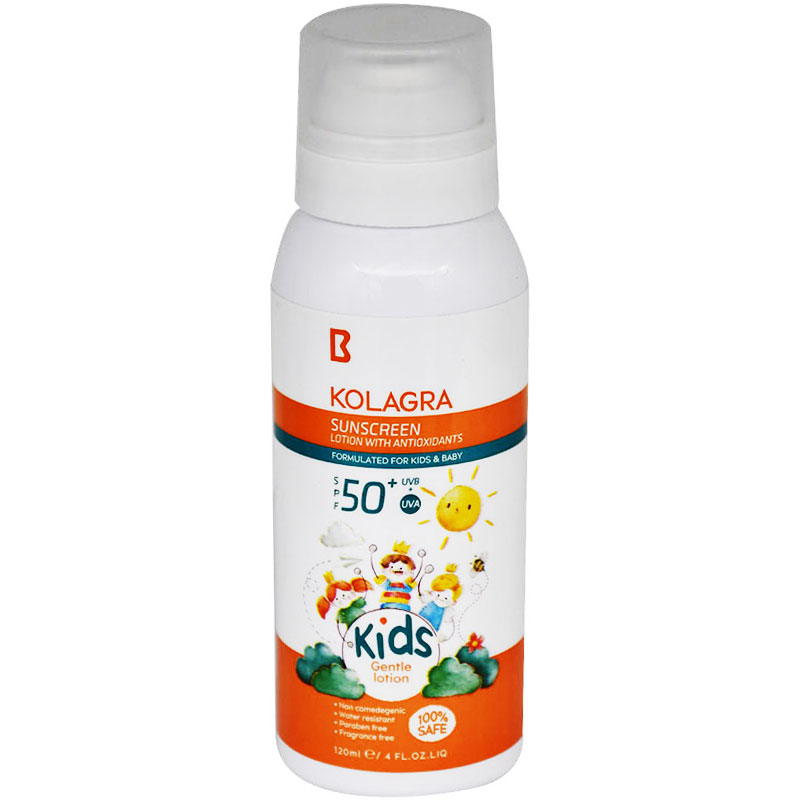 Kolagra Kids Sun Screen Spf(50+) Lotion 120ml image number 0