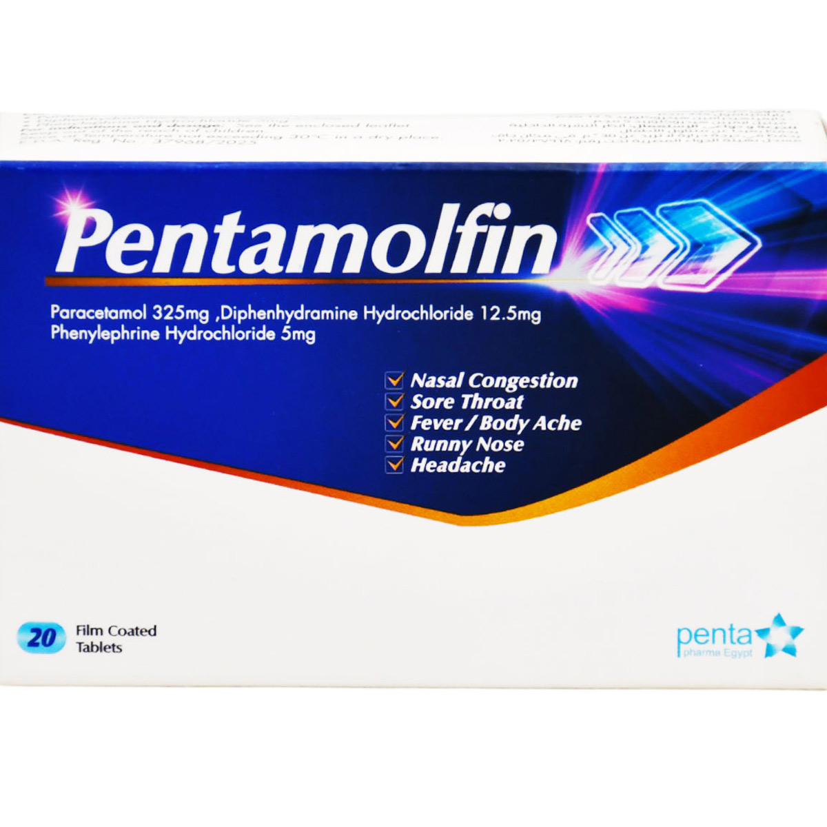 Pentamolfin 20 Film Coated Tablets image number 0