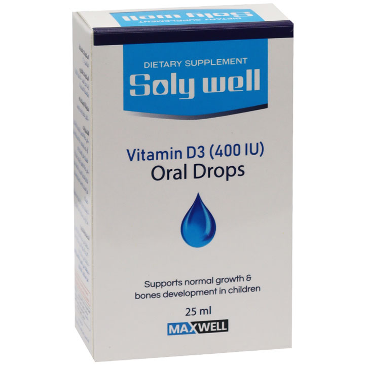 Soly Well Vitamin D3 400 IU 25ml Oral Drop image number 0