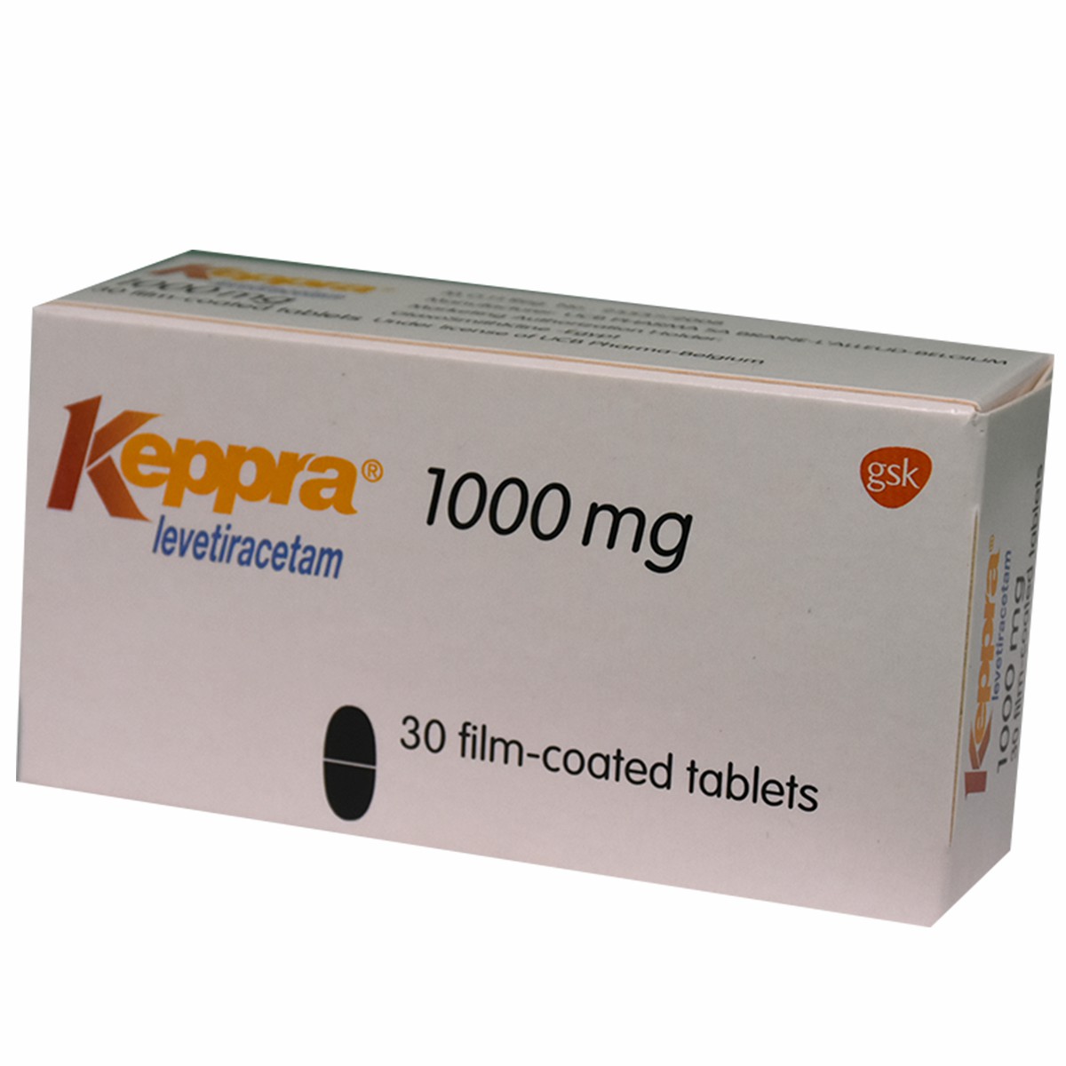 Keppra 1000mg 30 Tablets image number 0