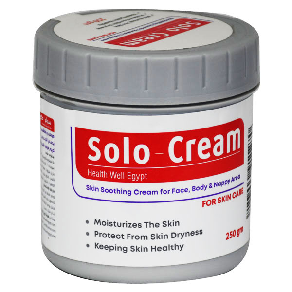 Solo Cream For Face and Body and Nappy Area 250gm