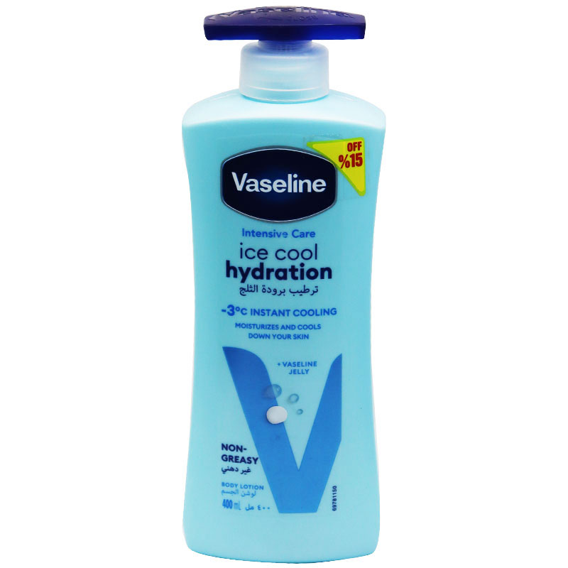 Vaseline Ice Cool Hydration Body Lotion 400ml 15% Off (Offer Pack) image number 0