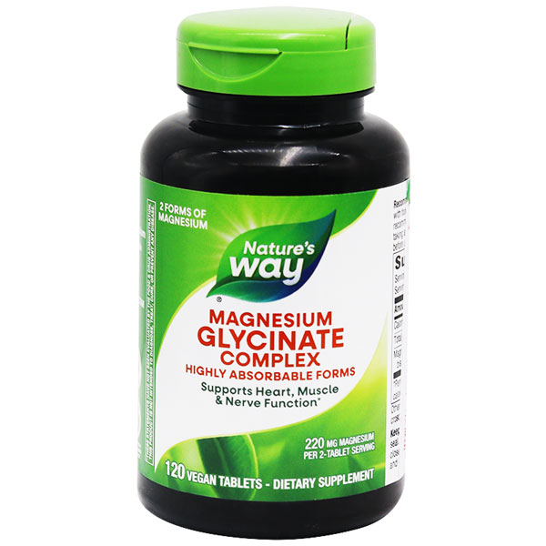 Magnesium Glycinate Complex 220mg 120 Tablets image number 0