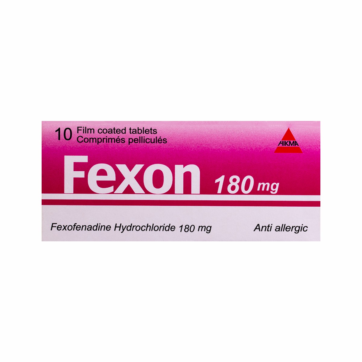 Fexon 180mg 10 Tablets image number 0