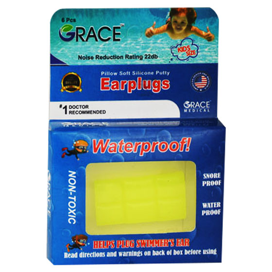 Grace Silicone Ear Plugs Kids For 6 pieces image number 0