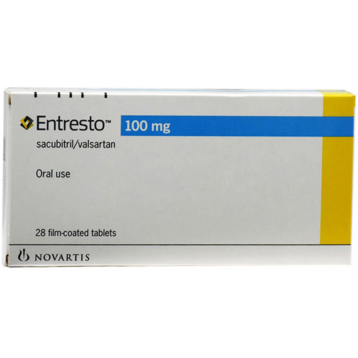 Entresto 100mg 28 Film Coated Tablets image number 0
