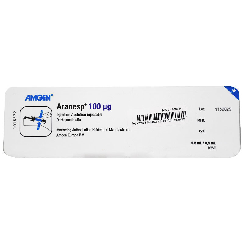 Aranesp 100mcg 1 Prefilled Syringe (Refrigerated) image number 0