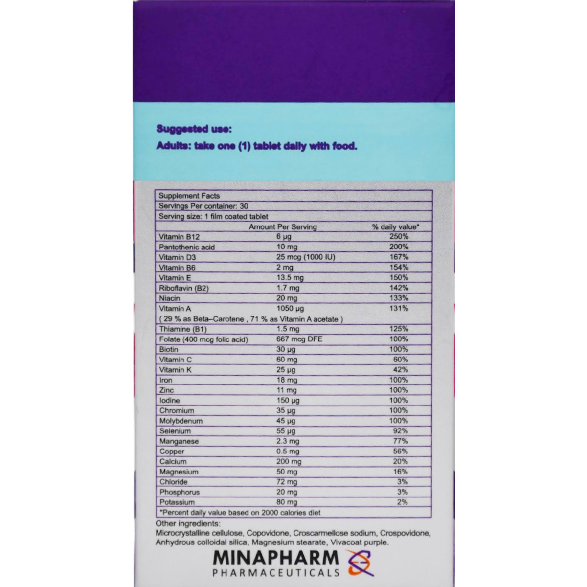 Betolvex Multivitamin 30 Film Coated Tablets image number 1