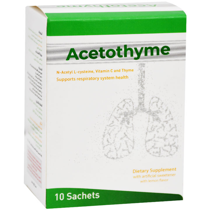 Acetothyme (3gm/Sachet) Lemon Flavor 10 Sachet image number 0